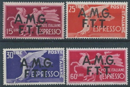 1947-48 TRIESTE A ESPRESSO DEMOCRATICA 4 VALORI MNH ** - ED265 - Exprespost