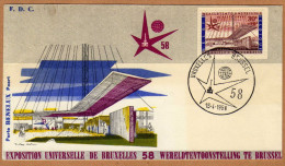 Enveloppe Cover Brief FDC 1047 Expo Universelle De Bruxelles - 1951-1960