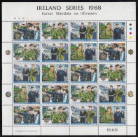 Ireland MNH Scott #726a Minisheet Of 5 Strips Of 4 Irish Security Forces - Blokken & Velletjes