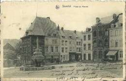 STAVELOT BELGIQUE  PLACE DU MARCHE ECRITE EN 1947 CIRCULEE EDIT. THILL CONCESSION DESTER TALBOT AUTOMOBILE - Other & Unclassified