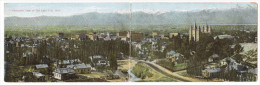 Panorama Salt Lake City Utah 1910c Double Fold Out Postcard - Salt Lake City