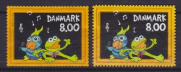 Denmark 2013 Mi. 1733 A, C    8.00 Kr Childrens TV Kaj & Andrea Parrot & Frog (From Booklet & Sheet) Different Perfs. - Used Stamps