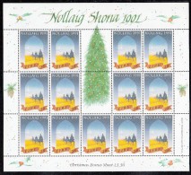 Ireland MNH Scott #848 Minisheet Of 13 28p Wisemen, Star - Christmas - Blokken & Velletjes