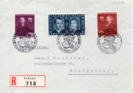 LIECHTENSTEIN LETTRE RECOMMANDEE SCHAAN 1943 - Lettres & Documents