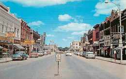 220353-North Dakota, Jamestown, First Avenue, Looking North, Business Section, 50s Cars, Dexter Press No 15738-B - Jamestown