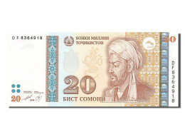 Billet, Tajikistan, 20 Somoni, 1999, NEUF - Tadschikistan