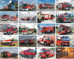 A04386 China Phone Cards Fire Engine Puzzle 80pcs - Pompiers