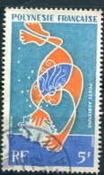 POLYNESIE  PA (o) Y&T N° 35 : Plongeur Ramassant La Nacre - Used Stamps
