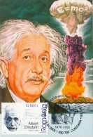 ALBERT EINSTEIN, SCIENTIST, CM, MAXICARD, CARTES MAXIMUM, 2005, ROMANIA - Albert Einstein