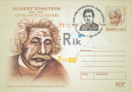 ALBERT EINSTEIN, SCIENTIST, COVER STATIONERY, ENTIER POSTAL, 2005, ROMANIA - Albert Einstein