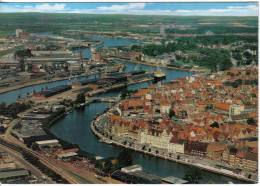 Carte Postale Allemagne  Hansestadt Lübeck  Hafengebiet  Trés Beau Plan - Luebeck