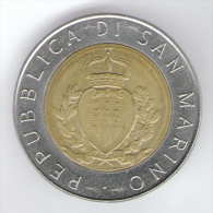 SAN MARINO 500 LIRE 1987 BIMETALLICA - San Marino