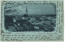 Gruss Aus Ried Gesammtansicht P. Used 1899 Edit O. Schleich Dresden 47 M - Ried Im Innkreis