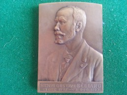 Beliard Chrighton, Anvers, 187-1927, Hommage Au Fondateur Henri Gustave Beliard (K. Schuermans), 43 Gram (medailles0066) - Unternehmen