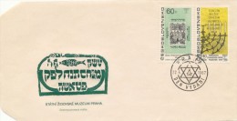 Czechoslovakia / First Day Cover (1966/27 B) Praha (2): Jewish Monuments - Sign Printers; Pinkas Synagogue (1939-1945) - Joodse Geloof