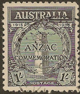 AUSTRALIA 1935 1/- ANZAC SG 155 U #BH316 - Oblitérés