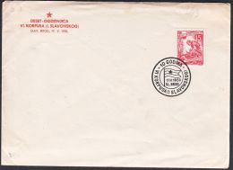 Yugoslavia 1953, Cover W./ Special Postmark "10 Years Of 6th Corps", Ref.bbzg - Brieven En Documenten