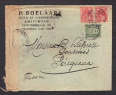 PAYS-BAS 1914/1918 Usages Courants Obl. S/enveloppe Censure Militaire Française - Covers & Documents