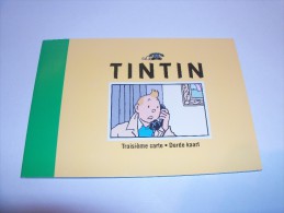 Tintin Dans L'Oreille Cassée. Coffret 3ème Carte Téléphonique Belgacom. TL Numéroté. Hergé Moulinsart 1995 - Tintin