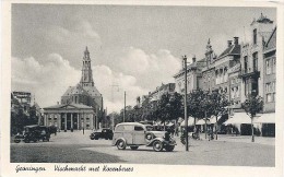 Groningen,Vischmarkt Met Korenbeurs  (oude Auto's) - Groningen