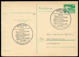 ROCKET ENGINE Mikhail Tikhonravov Berlin 1983 On East German Postal Card P84 - Andere & Zonder Classificatie