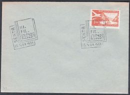 Yugoslavia 1959, Cover W./ Postmark "Philatelic Exibition Senta", Ref.bbzg - Lettres & Documents