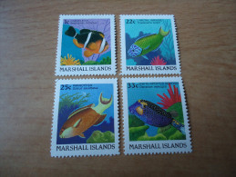 Marshallinseln:  4 Werte Fische  (1988) - Marshall Islands