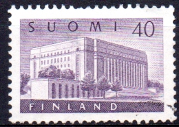 FINLAND 1956 Houses Of Parliament - 40m. - Lilac   FU - Usati