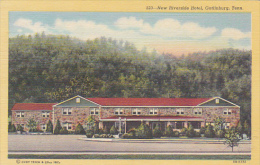 Tennessee Gatlinburg New Riverside Hotel Curteich - Smokey Mountains