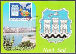 Yugoslavia 1987, Maximum Card "Novi Sad", Ref.bbzg - Maximum Cards