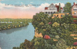 Tennessee TN - Chattanooga - Bluff View - Postmark 1945 - 2 Scans - Chattanooga