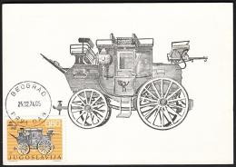 Yugoslavia 1974, Maximum Card "Horse Carriage", Ref.bbzg - Maximum Cards