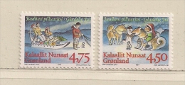 GROENLAND   ( EUGRO - 38 )    1997    N° YVERT ET TELLIER  N°  292a/293a     N** - Neufs