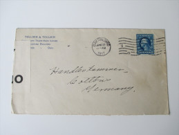 USA 1917 Brief Nach Cottbus. Openend By Censor 4032. Zensurbeleg / 1. Weltkrieg - Storia Postale