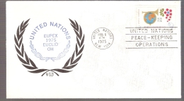 United Nations - EUPEX 1975 Euclid, Ohio - Postmarked United Nations Peace-Keeping Operations - Lettres & Documents