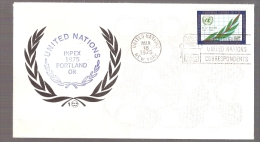 United Nations - INPEX 1975 Portland, Oregon - Postmarked Honoring United Nations Correspondents - Cartas & Documentos