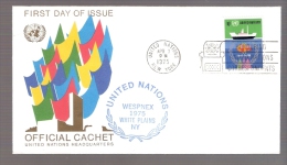United Nations - WESPNEX 1975 White Plains, New York - Postmarked Honoring United Nations Correspondents - Storia Postale