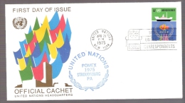 United Nations - EBPEX 1975 East Brunswick, New Jersey - Postmarked Honoring United Nations Correspondents - Storia Postale