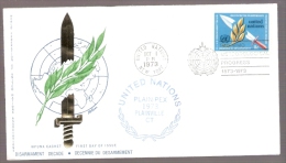 United Nations - PLAIN-PEX 1973 - Plainville, Connecticut - Postmarked IMO WMO Meteorological Progress 1873-1973 - Lettres & Documents