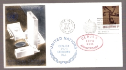 United Nations - CENJEX 1973 EATONTOWN, New Jersey - Postmarked IMO WMO Meteorological Progress 1873-1973 - Lettres & Documents