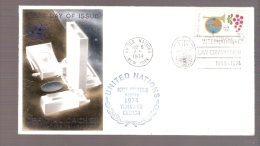United Nations - Royal Philatelic Society 1974 - Winnipeg, Canada - Postmarked International Law Commission - Storia Postale