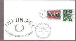 United Nations - INJUNPEX 1974 - New York, New York - Postmarked International Law Commission - Cartas & Documentos