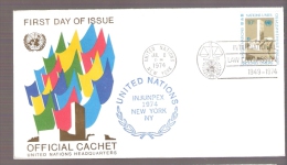 United Nations - INJUNPEX 1974 - New York, New York - Postmarked International Law Commission - Storia Postale