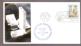 United Nations - BALPEX 1974 - Baltimore, Maryland - Postmarked International Law Commission - Storia Postale