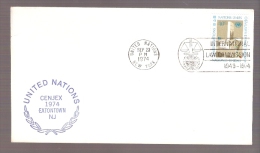 United Nations - CENJEX 1974 - Eatontown, New Jersey - Postmarked International Law Commission - Storia Postale