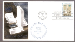 United Nations - RIPEX 1974 - Warwick, Rhode Island - Postmarked United Nations Peace-Keeping Operations - Cartas & Documentos