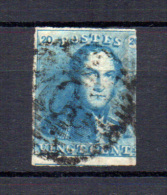 épaulette, N° 2  Bleu Laiteux  3 Marges, Cote 60 €, - 1849 Epaulettes