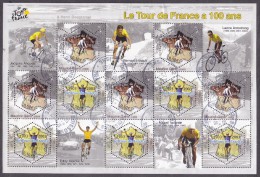 France Oblitération Cachet à Date BF N°  59 - Ou 3582 Et 3583 - Le Tour Cycliste à Cent Ans - Afgestempeld
