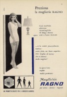 # MAGLIERIA RAGNO 1950s Advert Pubblicità Publicitè Reklame Underclothes Lingerie Ropa Intima Unterkleidung - Encaje