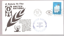 United Nations - MILCOPEX 1977 Milwaukee, Wisconsin - Cartas & Documentos